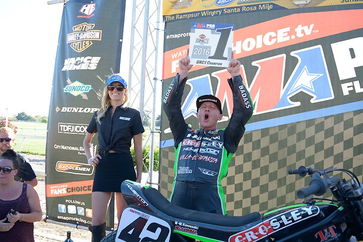 Bryan Smith, 2016 AMA Pro Flat Track Champion. PHOTO BY SCOTT ROUSSEAU.