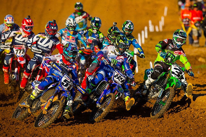 Justin Barcia (51) finished second to Tomac in Moto 1, but a 32nd-place finish in Moto 2 left Barcia 10th overall. PHOTO BY JEFF KARDAS.