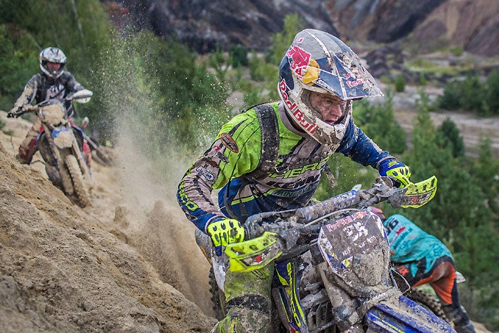 Sherco's Wade Young was a strong contender in the Megawatt Final, finishing third, just 20 seconds out of the lead. PHOTO COURTESY OF RED BULL CONTENT POOL.