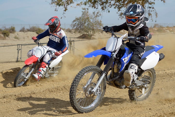 The Yamaha and the Honda boast very similar chassis numbers and offer good handling performance right up to the limit of their respective top speeds.