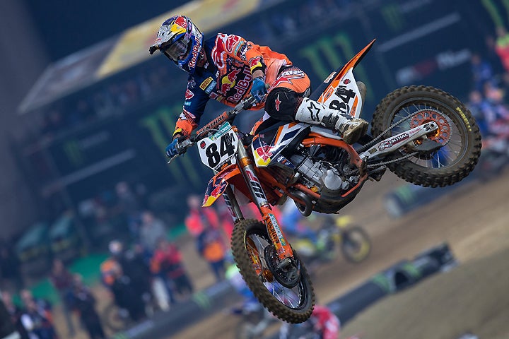 Jeffrey Herlings crashed in turn one in the first two feature races but put in a dominant performance to win Race 3, easily cementing the Manufacturers Cup for KTM.