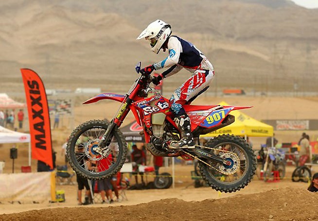 Justin Wallis rode his Beta to second place at the Primm WORCS finale. PHOTO BY HARLEN FOLEY.