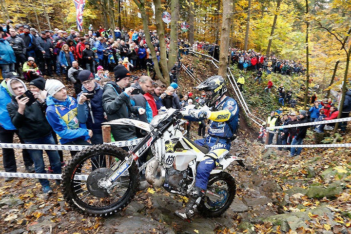 Rockstar Energy Husqvarna's Graham Jarvis collected the overall win at the GetzenRodeo Extreme Enduro in Germany today. The ageless extreme enduro veteran won the race by three minutes. PHOTO COURTESY OF HUSQVARNA MOTORCYCLES GmbH.