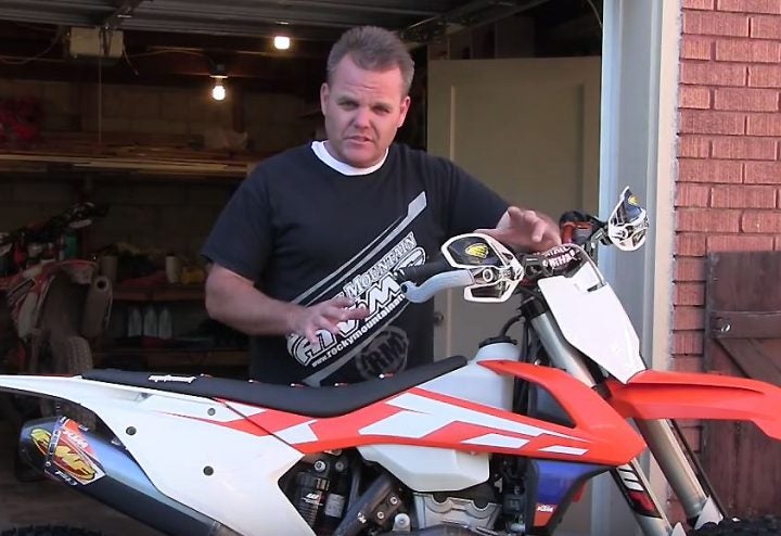 Jay Clark of Jay Clark Enterprises worked a little mojo into KTM's 350 XC-F off-road machine with positive results.