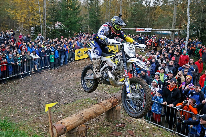 Rockstar Energy Husqvarna's Mario Roman finished third, behind KTM rider Alfredo Gomez (not pictured) at the GetzenRodeo 2016. PHOTO COURTESY OF HUSQVARNA MOTORCYCLES GmbH.