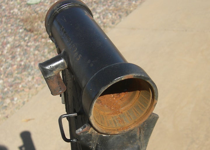 As you can see, the steering head was packing a lot of rust as well. PHOTO BY RICK SIEMAN.