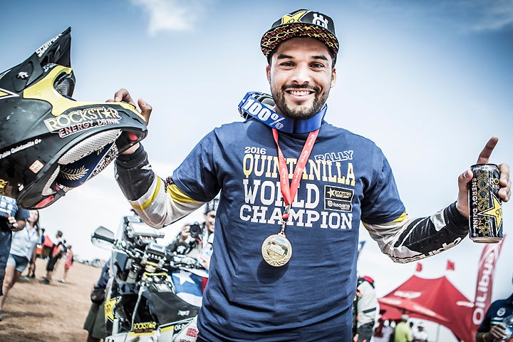 Pablo Quintanilla has signed a new contract to remain on the Rockstar Energy Husqvarna Factory Racing rally team through 2018. PHOTOS COURTESY OF HUSQVARNA MOTORCYCLES GmbH.