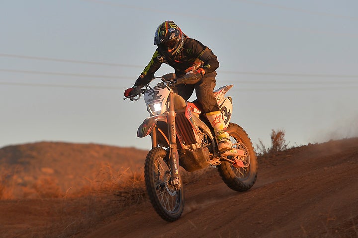 The second Ox Motorsports Honda squad of Rider of Record Ray Dal Soglio, Nic Garvin, Ryan Penhall and Ian Young put in a solid ride at the 2016 Baja 1000. Sixth off the line, they ended up moving into second place when 45X had its electrical issue and stayed there to the finish. PHOTO BY MARK KARIYA.