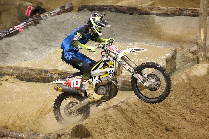 Colton Haaker is one round away from a possible first career AMA EnduroCross Series title. The Rockstar Energy Husqvarna rider landed his fifth win of the season in the Ford Idaho Center in Boise, Idaho, November 5. PHOTO COURTESY OF HUSQVARNA MOTORCYCLES GmbH.