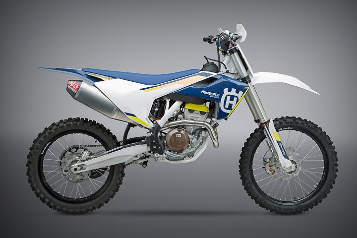 Yoshimura has announced the forthcoming arrival of its new RS-4 titanium exhaust system for Husqvarna FC 250 and 350 models. The system is expected to be even lighter than Yoshimura's stainless steel RS-4 system (shown here).