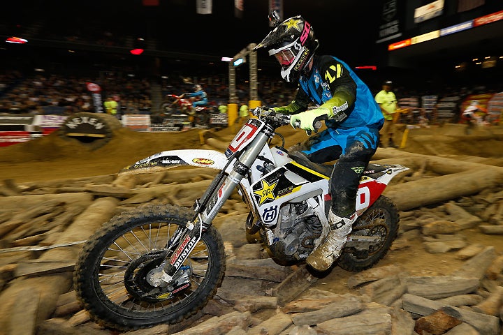 Colton Haaker did what he needed to do in order to collect his first career AMA EnduroCross Championship crown at Citizens Bank Arena in Ontario, California, November 19. PHOTO COURTESY OF HUSQVARNA MOTORCYCLES GmbH.