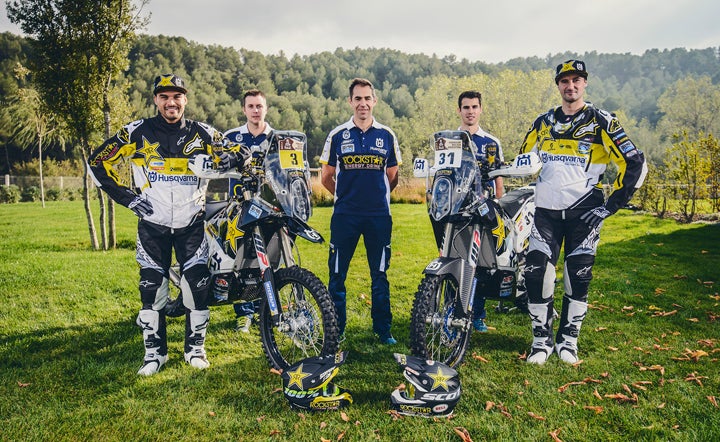 The two-rider Rockstar Energy Husqvarna team of Pablo Quintanilla (left) and Pela Renet (right) is ready to contend for the 2017 Dakar Rally win. PHOTOS COURTESY OF HUSQVARNA MOTORCYCLES GmbH.
