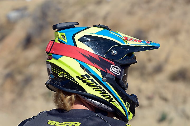Mounted to the back of test rider Nic Garvin's helmet, the LITPro is a serious piece of equipment that can analyze your riding in multiple ways to help you make the most of it.
