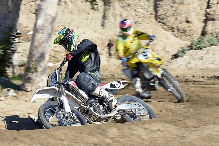 DirtBikes.com's Nic Garvin tested LITPro sample unit while wringing out our 2017 Yamaha YZ250F test bike at Glen Helen Raceway.