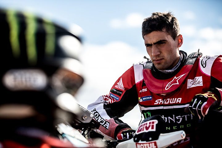 Kevin Benavides has suffered a broken right wrist during training and will miss the 2017 Dakar Rally. PHOTO BY MONSTER ENERGY HONDA.