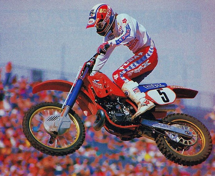 Ricky Johnson stood out in one of the most competitive eras in AMA Supercross history. Johnson scored 28 premier-class supercross wins during his career.