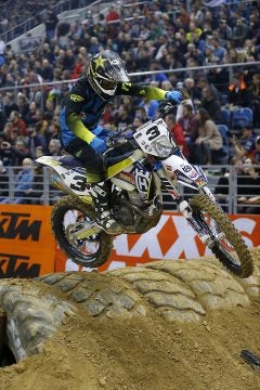 America's Mike Brown ha a good night in Krakow, riding to fifth place overall. PHOTO BY M. KIN/HUSQVARNA IMAGES.