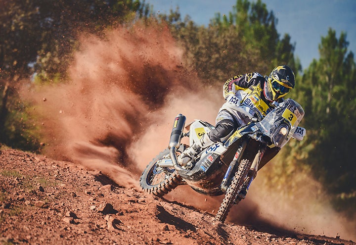 First the world, then Dakar? Reigning FIM Cross-Country Rallies World Champion Pablo Quintanilla just might pull it off. PHOTOGRAPHY BY HUSQVARNA-MOTORCYCLES MEDIA/SEBAS ROMERO.