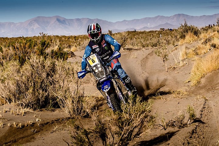 Yamalube Yamaha's Adrien Van Beveren is giving the bLU cRU hope for a strong Dakar Rally finish. The Frenchman netted third place in Stage 5 and now sits third overall. PHOTO COURTESY OF YAMAHA MOTOR EUROPE, N.V.