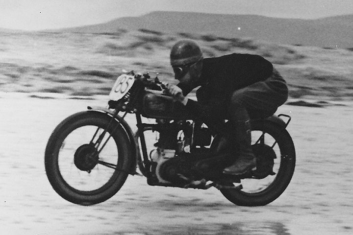 Located in Southern Australia, Sellicks Beach hosted beach races regularly from 1920 through 1953. The racing is being revived there by the Levis Motorcycle Club.