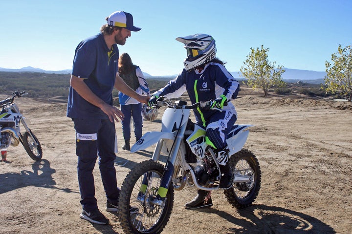 Always start by walking the newcomer through the various controls, thoroughly explaining what function each control is responsible for before they start the bike.