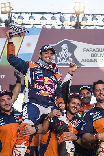 Matthias Walkner finished second overall, giving Red Bull KTM a one-two result.