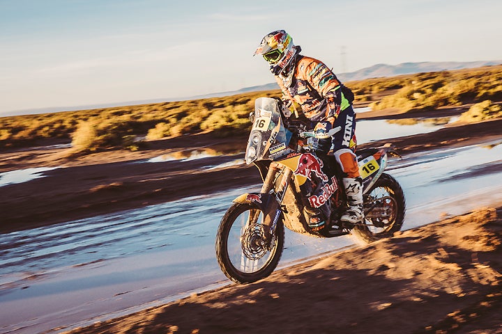 Red Bull KTM's Matthias Walkner finished second in Stage 8 of the 2017 Dakar Rally. PHOTO COURTESY OF RED BULL CONTENT POOL.