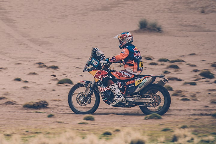 Red Bull KTM's Sam Sunderland finished third in Stage 7 but added to his overall Dakar Rally lead. PHOTO COURTESY OF RED BULL CONTENT POOL.
