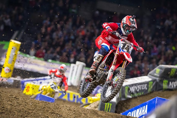 Cole Seely had a strong night, finishing sixth in the Anaheim main event.