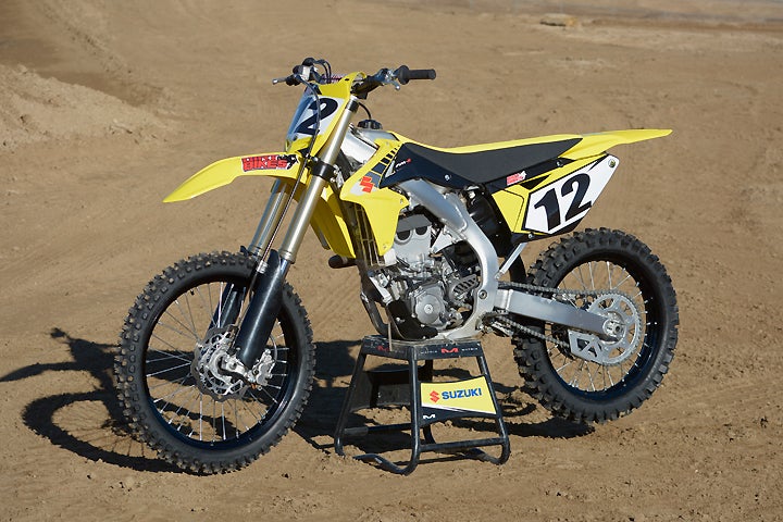 Basically a 5-year-old design, the Suzuki RM-Z450 is still a popular machine in the 450cc ranks.