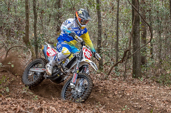 Thad Duvall finished third overall at the Sumter National Enduro while making his Rockstar Energy Husqvarna Factory Racing debut. PHOTO COURTESY OF HUSQVARNA MOTORCYCLES GmbH.