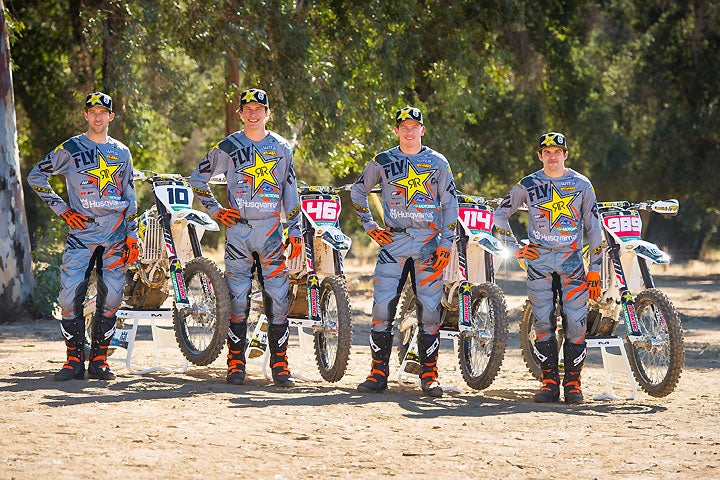 Husqvarna Motorcycles has announced its four-man 2018 Rockstar Energy Husqvarna Factory Racing