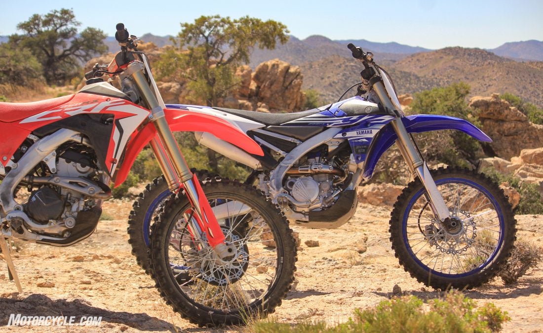 Honda CRF250RX vs Yamaha YZ250FX